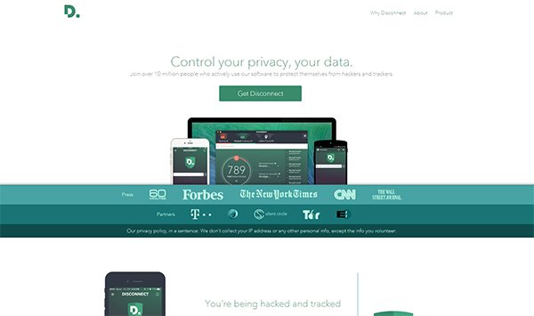 Disconnect helps you get an overview of Privacy Policies
