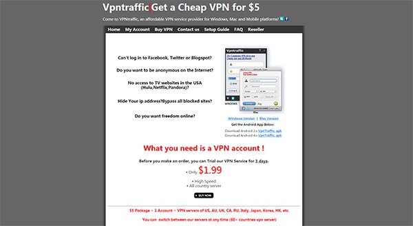 VPNTraffic Review