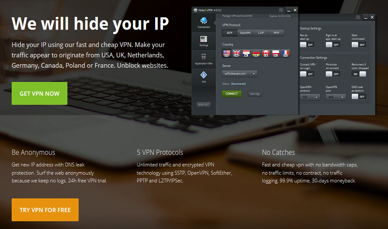 HideIPVPN Review