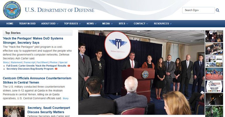 Hack the Pentagon program reveals bugs in the Pentagon system