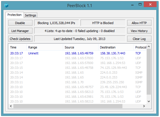 The truth about PeerBlock
